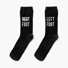 Dress Socks Left Foot Right Foot Custom Printed Novelty Fancy Crazy Pattern Crew Casual for Men Women