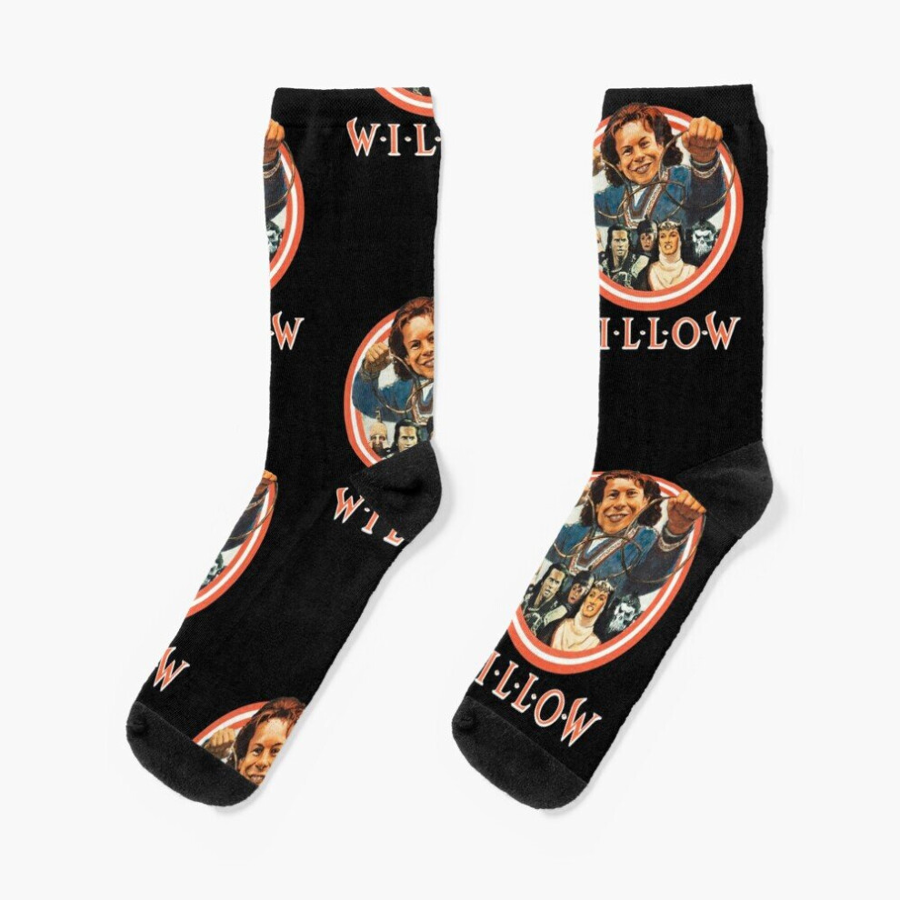 Dress Socks WILLOW Novelty Fancy Crazy Pattern Crew Casual for Men Women-image-OPC-PBY9R9K-NEW