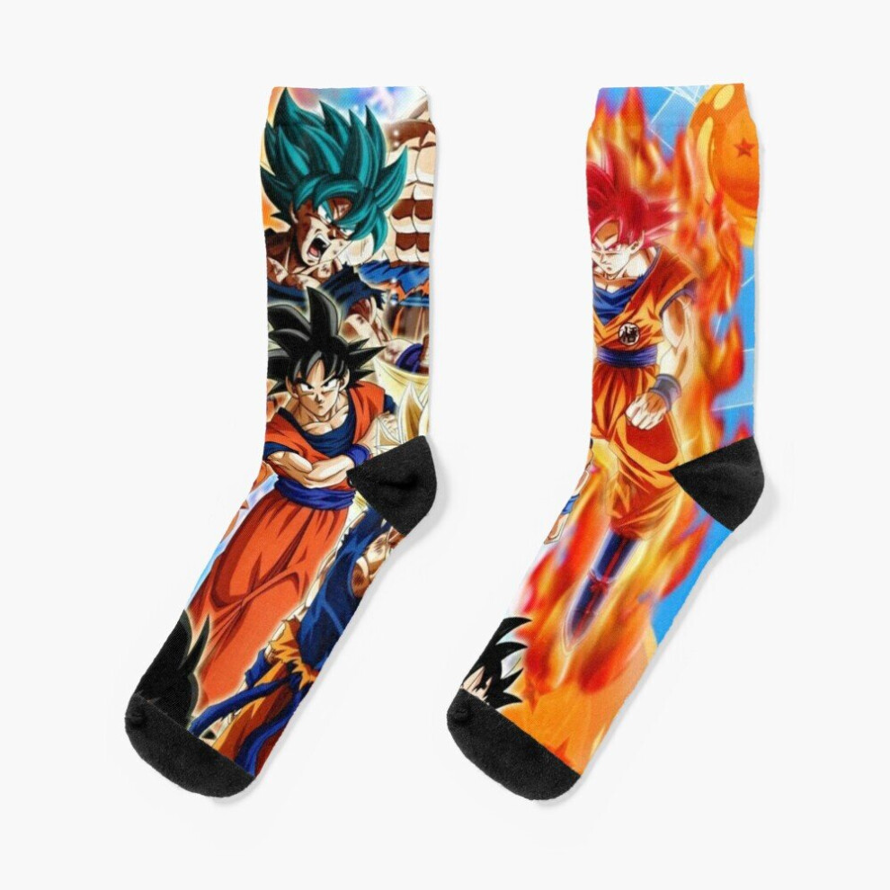 Dress Socks Dragon ball Z Novelty Fancy Crazy Pattern Crew Casual for Men Women