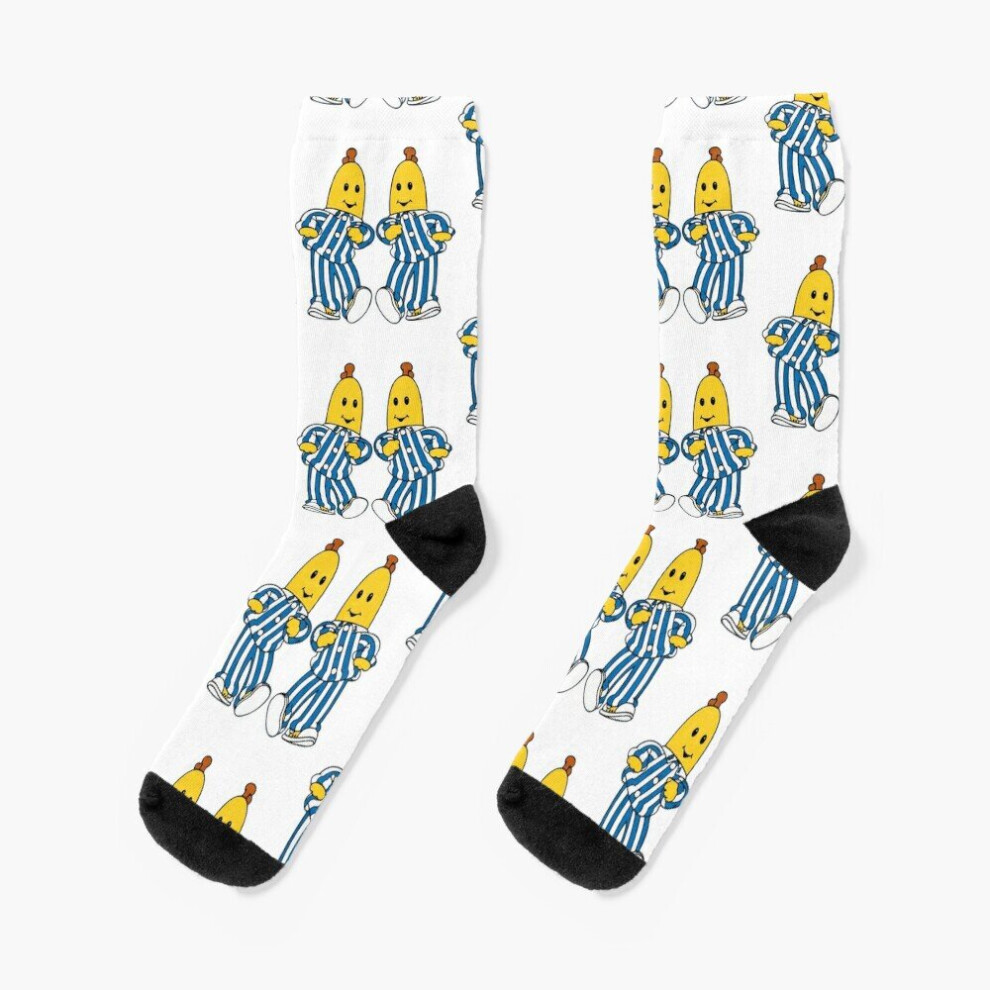 Dress Socks bananas in pyjamas best friend Novelty Fancy Crazy Pattern Crew Casual for Men Women