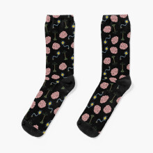 Dress Socks Neuro Brain Time! Let's have some synapse fun! Novelty Fancy Crazy Pattern Crew Casual for Men Women