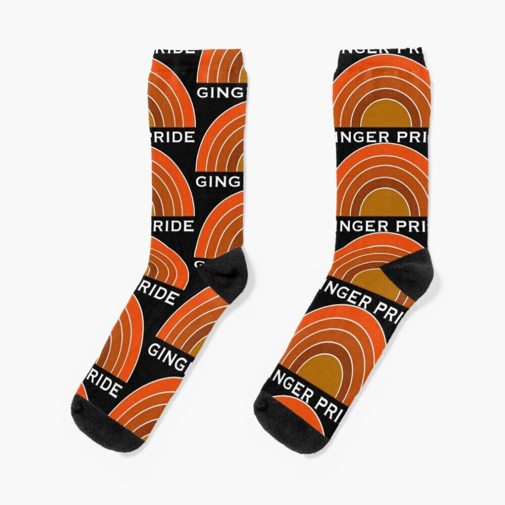 Dress Socks Ginger Pride - Rainbow - Redhead - Love Gingers Novelty Fancy Crazy Pattern Crew Casual for Men Women