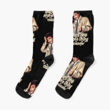 Dress Socks Columbo - Peter Falk Novelty Fancy Crazy Pattern Crew Casual for Men Women