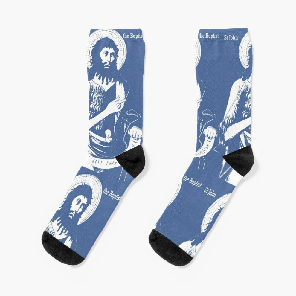 Dress Socks St John the Baptist Novelty Fancy Crazy Pattern Crew Casual for Men Women