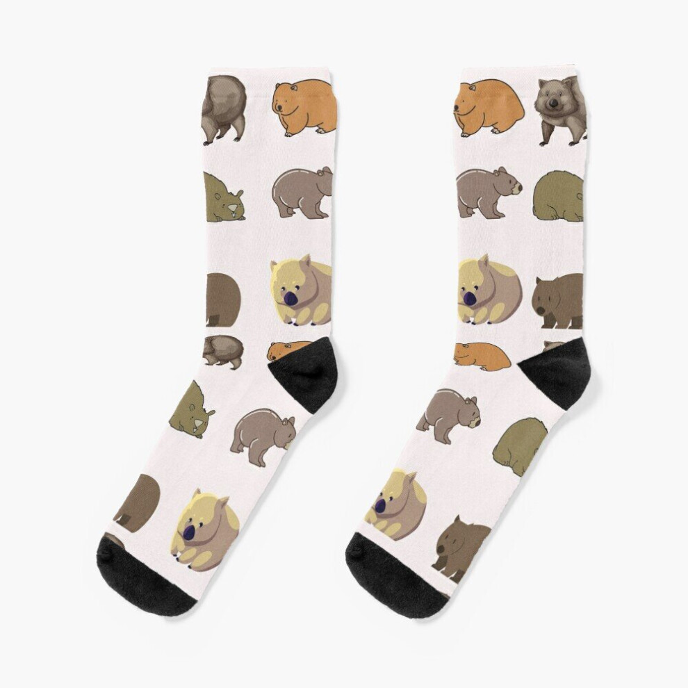 Dress Socks Wombat-Best gift for wombat lovers Novelty Fancy Crazy Pattern Crew Casual for Men Women