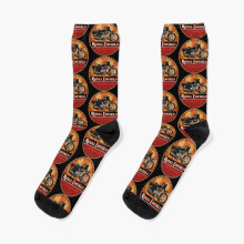 Royal Enfield Motorcycles Novelty Dress Socks - Unisex Crew, Colorful Crazy Pattern