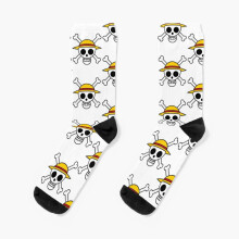 Dress Socks Anime one-piece vector Novelty Fancy Crazy Pattern Crew Casual for Men Women