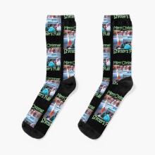 Cousin Eddie Shitters Full Novelty Socks - Eye-Catching 3D Printed Unisex Crew Socks for Men & Women