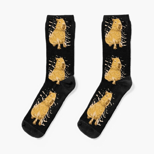 Dress Socks Capybara Capybara Novelty Fancy Crazy Pattern Crew Casual for Men Women