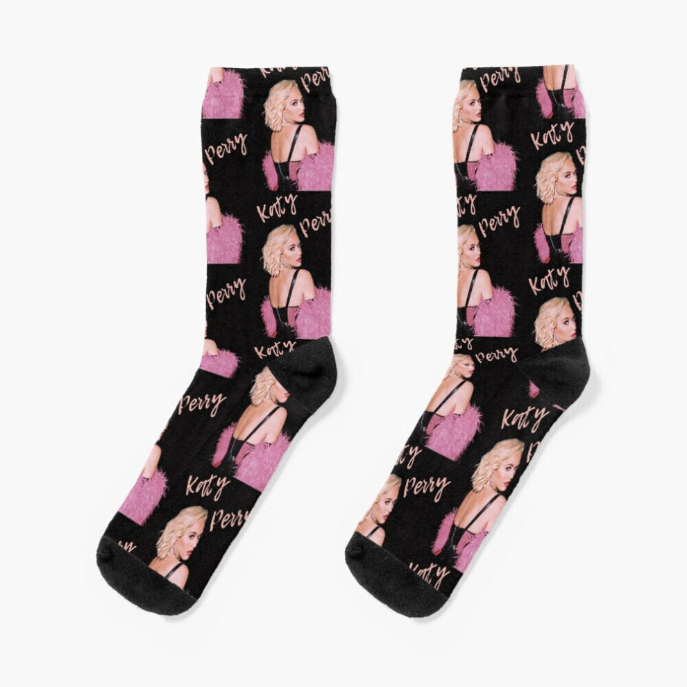 Dress Socks Katy Perry Novelty Fancy Crazy Pattern Crew Casual for Men Women