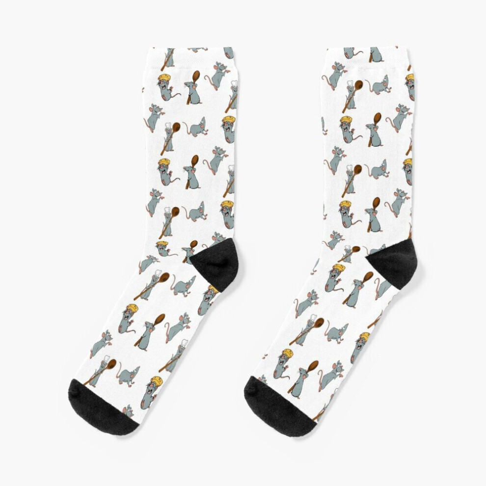 Dress Socks Remy Ratatouille Pack Novelty Fancy Crazy Pattern Crew Casual for Men Women