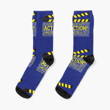 Dress Socks Filmmaker Film Student Director Cinematographer Film Crew Clapper Novelty Fancy Crazy Pattern Crew Casual for Men Women
