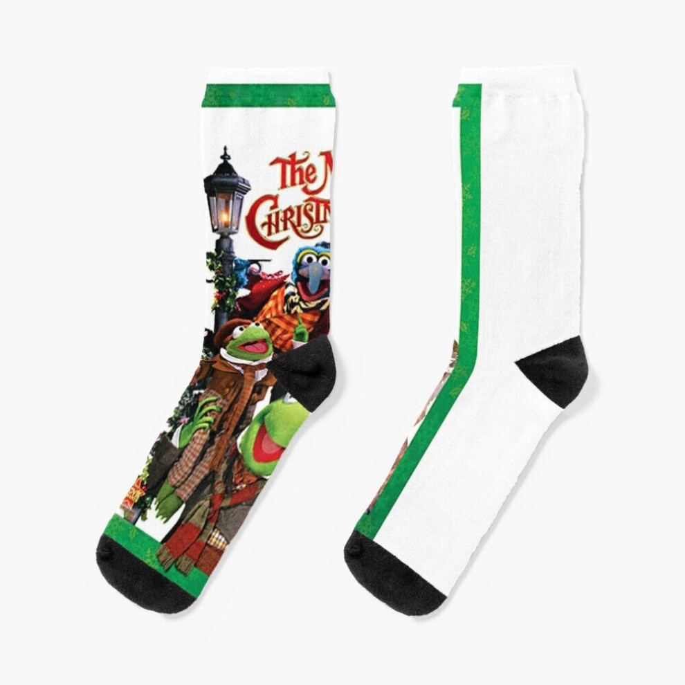 Dress Socks The Muppet Christmas Carol 20th Anniversary Novelty Fancy Crazy Pattern Crew Casual for Men Women