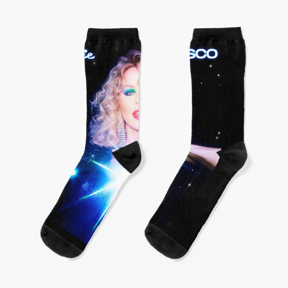 Dress Socks kylie botolapel disco Novelty Fancy Crazy Pattern Crew Casual for Men Women