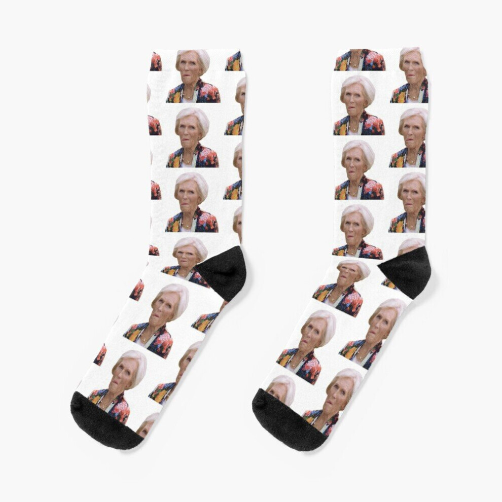 Dress Socks Mary Berry Novelty Fancy Crazy Pattern Crew Casual for Men Women