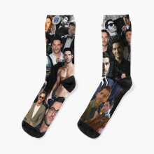 Dress Socks Tom Ellis Novelty Fancy Crazy Pattern Crew Casual for Men Women