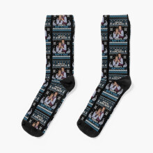 Dress Socks Step Brothers Ugly Christmas Sweater Novelty Fancy Crazy Pattern Crew Casual for Men Women
