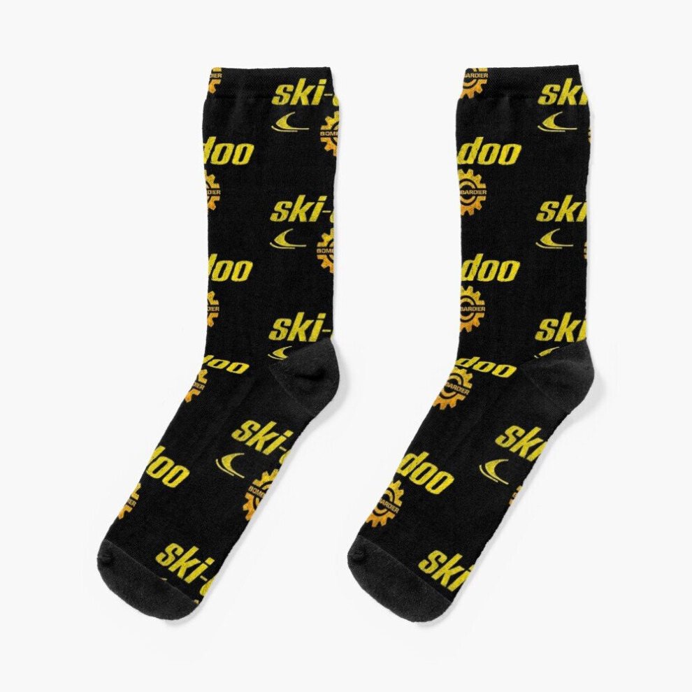 Dress Socks Ski Doo Vintage Snowmobiles Novelty Fancy Crazy Pattern Crew Casual for Men Women-image-OPC-PBY9WGM-NEW