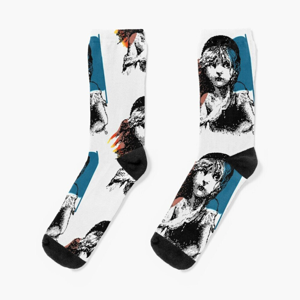 Dress Socks 1986 Les Miserables London Broadway Broadway Novelty Fancy Crazy Pattern Crew Casual for Men Women