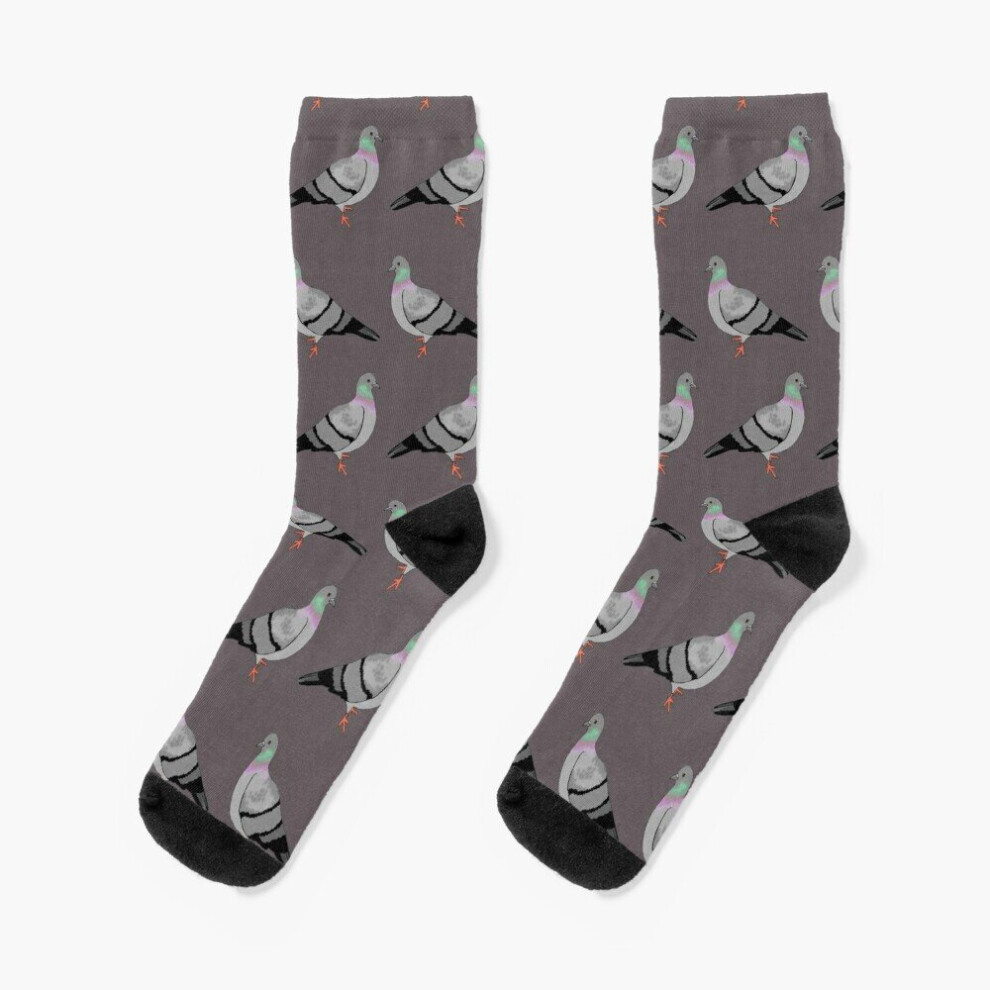 Dress Socks Pigeon walk Novelty Fancy Crazy Pattern Crew Casual for Men Women