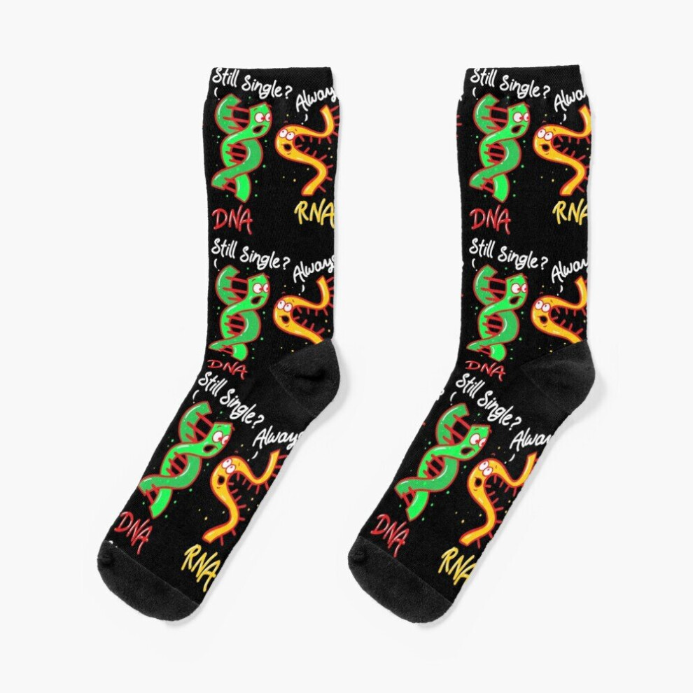 Famgem Dress Socks Biology Genetics Dna Rna Single Gift Novelty Fancy Crazy Pattern Crew Casual For Men Women