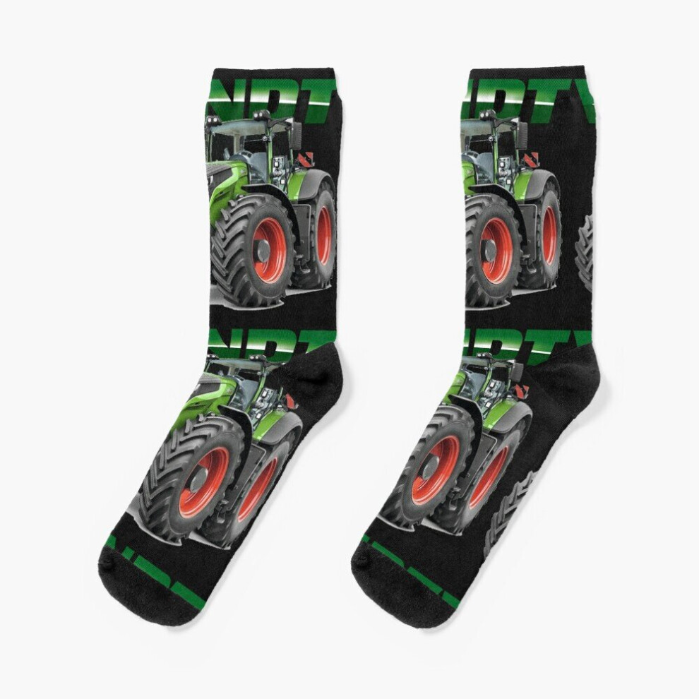 Famgem Dress Socks Fendt German Tractors Novelty Fancy Crazy Pattern Crew Casual For Men Women