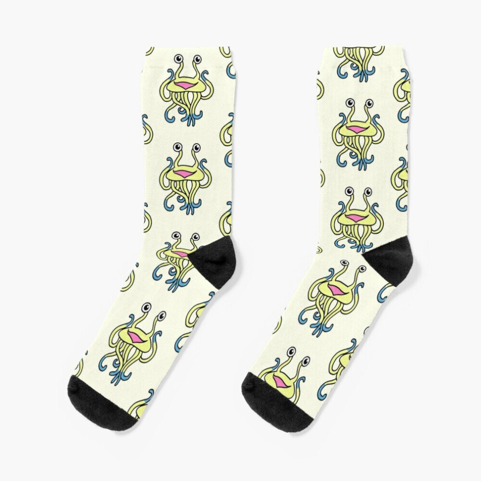 Dress Socks Classic DND Beasties - Flumph Novelty Fancy Crazy Pattern Crew Casual for Men Women-image-OPC-PBY9X25-NEW