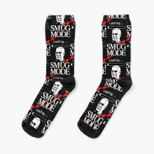 Dress Socks Smug Mode Smeg Head Red Dwarf Kryten Novelty Fancy Crazy Pattern Crew Casual for Men Women