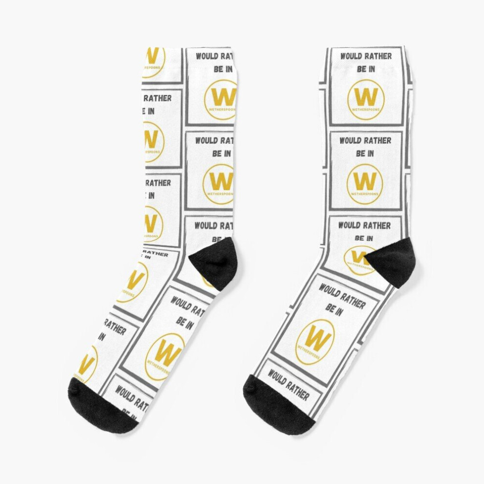 Famgem Dress Socks Wetherspoons Funny Gift - Would Rather Be In Wetherspoons Novelty Fancy Crazy Pattern Crew Casual For Men Women Not,Specified
