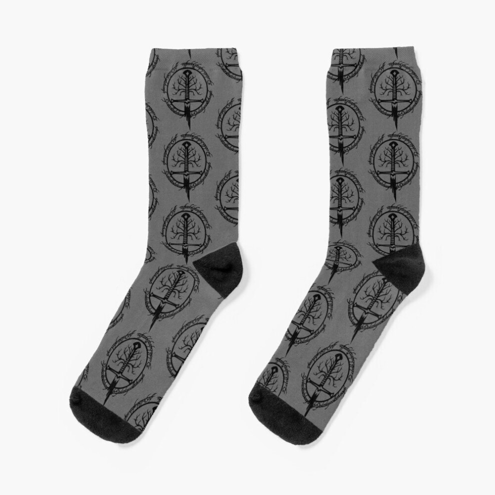 Dress Socks Lord of the ring Classic Novelty Fancy Crazy Pattern Crew Casual for Men Women