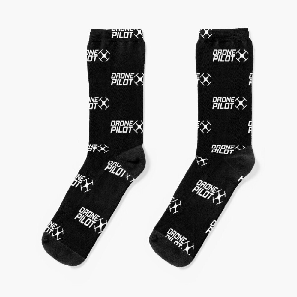 Famgem Dress Socks Drone Pilot Novelty Fancy Crazy Pattern Crew Casual For Men Women