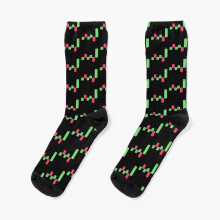 Dress Socks Cute stock market candle breakout Novelty Fancy Crazy Pattern Crew Casual for Men Women