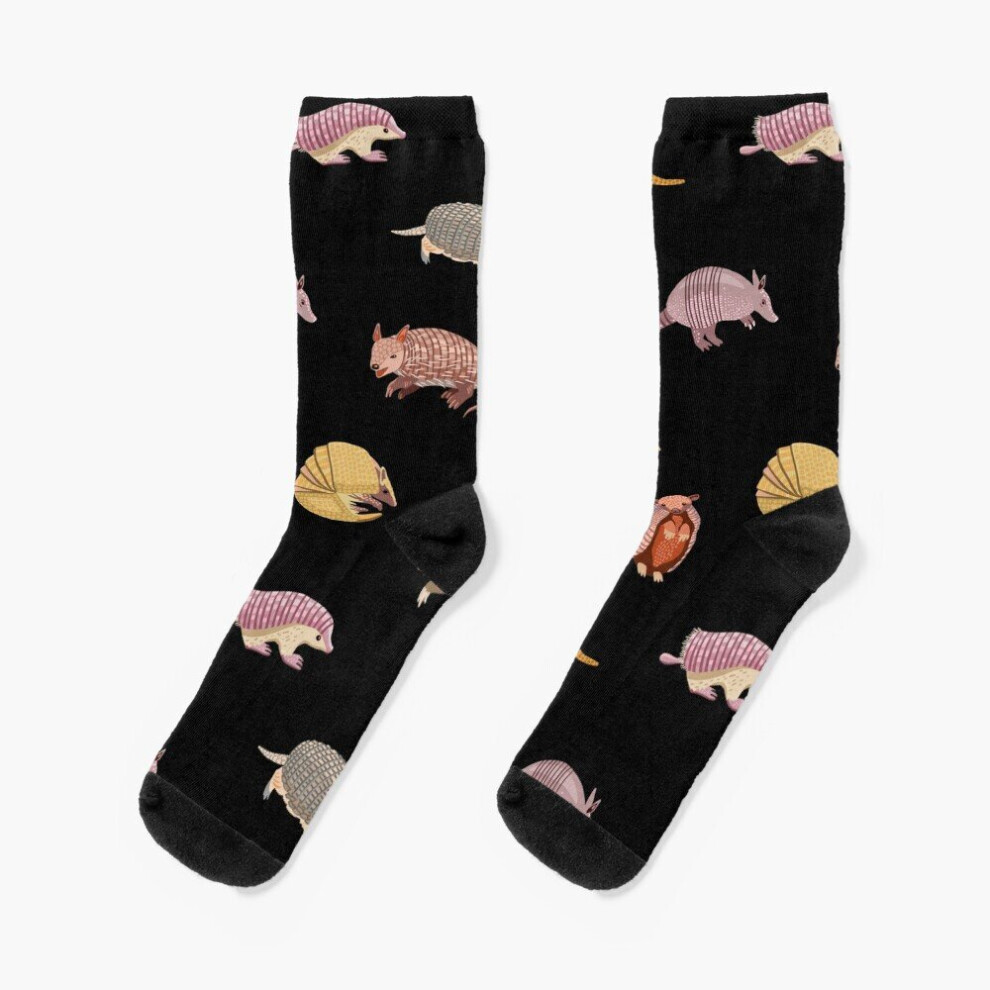 Dress Socks Armadillos of the World Novelty Fancy Crazy Pattern Crew Casual for Men Women