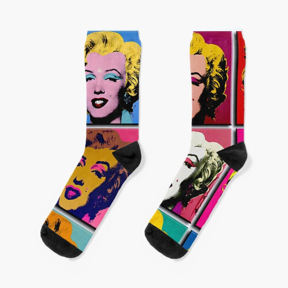 Famgem Dress Socks Marilyn Abstract : Art Deco Pop Art Print Novelty Fancy Crazy Pattern Crew Casual For Men Women Not,Specified