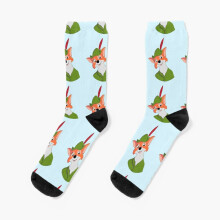 Dress Socks Robin Hood Novelty Fancy Crazy Pattern Crew Casual for Men Women