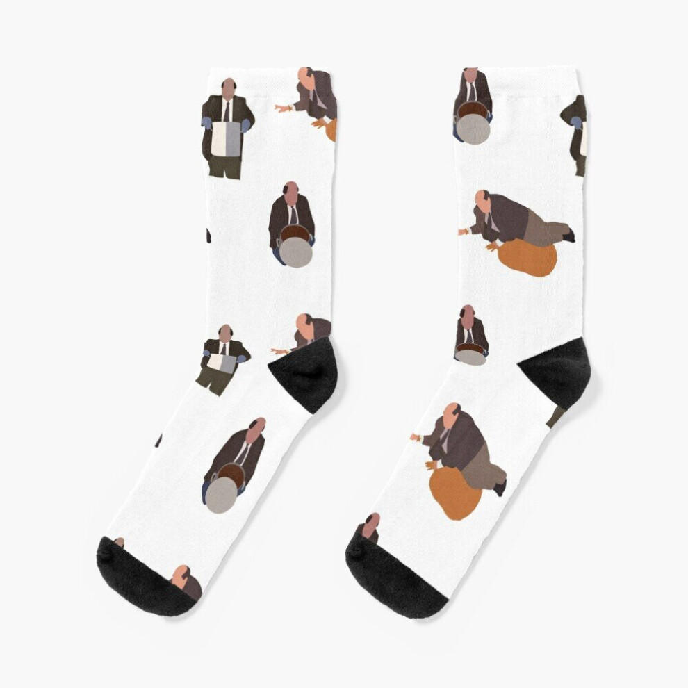 Dress Socks Kevin's Famous Chili The Office Novelty Fancy Crazy Pattern Crew Casual for Men Women