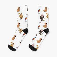 Dress Socks adventure is out there up characters Novelty Fancy Crazy Pattern Crew Casual for Men Women