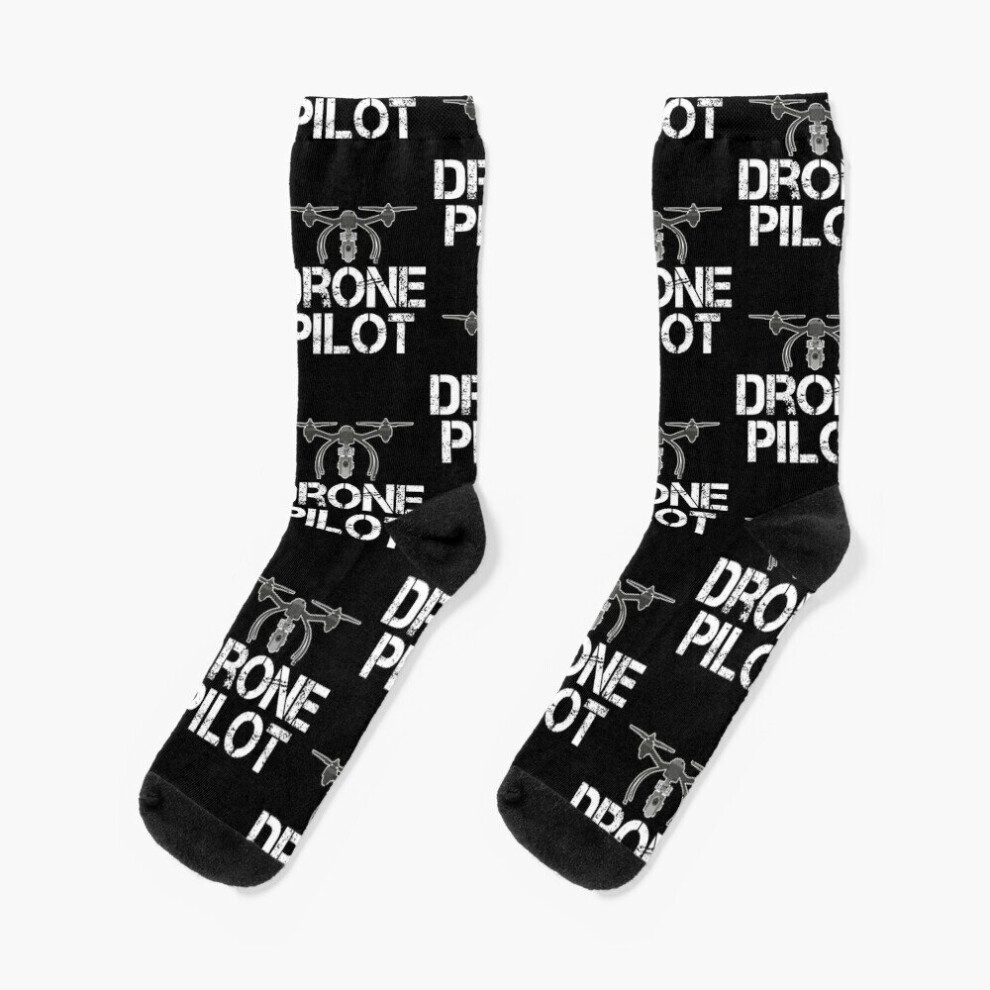Famgem Dress Socks Cute Drone Pilot Funny Drone Lovers Novelty Fancy Crazy Pattern Crew Casual For Men Women Not,Specified