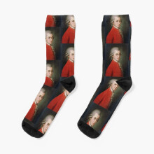 Dress Socks Wolfgang Amadeus Mozart Novelty Fancy Crazy Pattern Crew Casual for Men Women