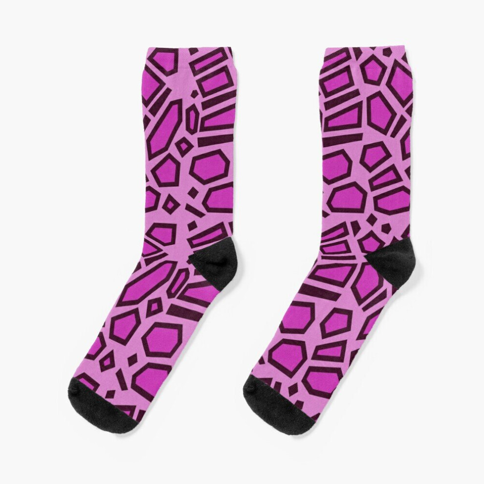 Dress Socks Kipo Pink Mega Jaguar Spots Novelty Fancy Crazy Pattern Crew Casual for Men Women