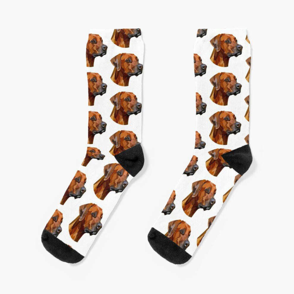 Famgem Dress Socks Rhodesian Ridgeback Novelty Fancy Crazy Pattern Crew Casual For Men Women Not,Specified