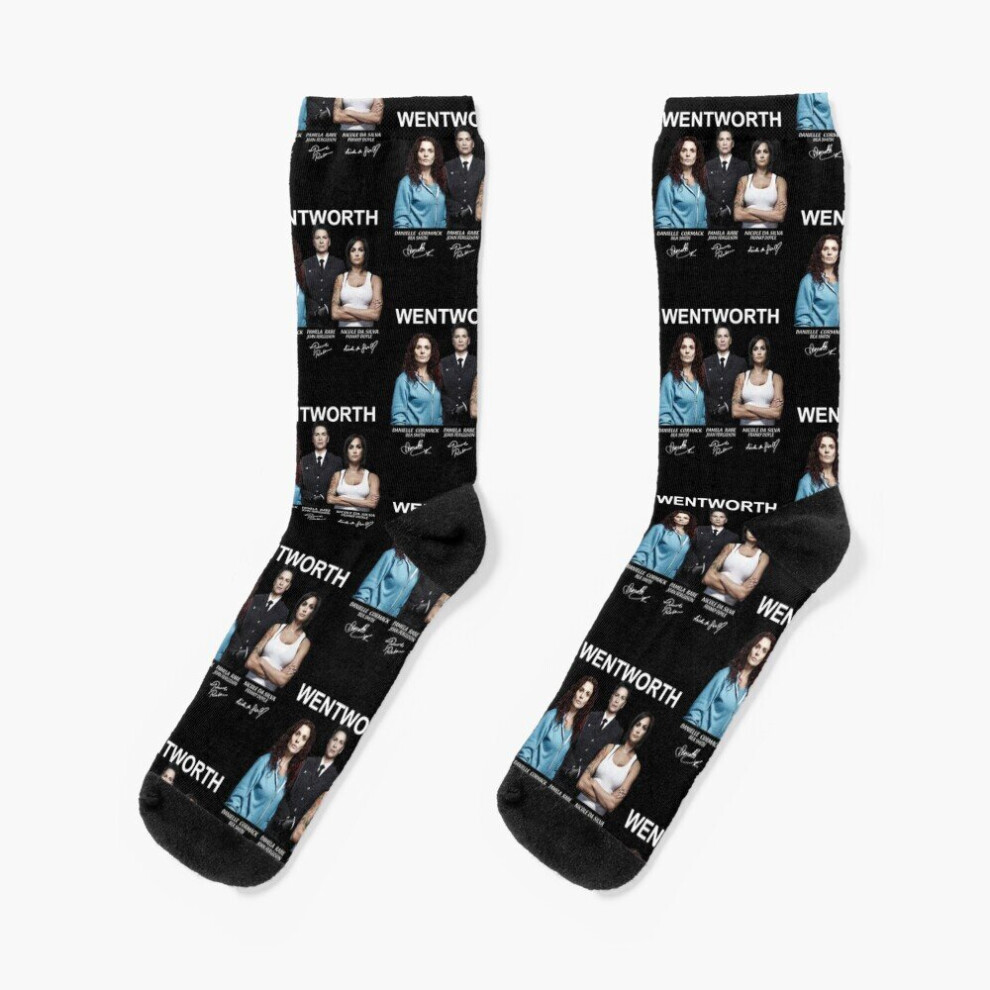 Dress Socks Wentworth Prison Franky-Doyle Bea-Smith Cast Novelty Fancy Crazy Pattern Crew Casual for Men Women