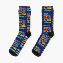 Dress Socks Pediatric OT Helping Small Hands Do Big Things Novelty Fancy Crazy Pattern Crew Casual for Men Women