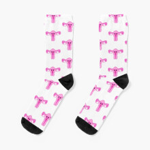 Dress Socks cute uterus Novelty Fancy Crazy Pattern Crew Casual for Men Women