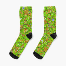 Dress Socks Carcassonne tiles Novelty Fancy Crazy Pattern Crew Casual for Men Women