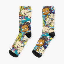 Dress Socks Rugrats Novelty Fancy Crazy Pattern Crew Casual for Men Women