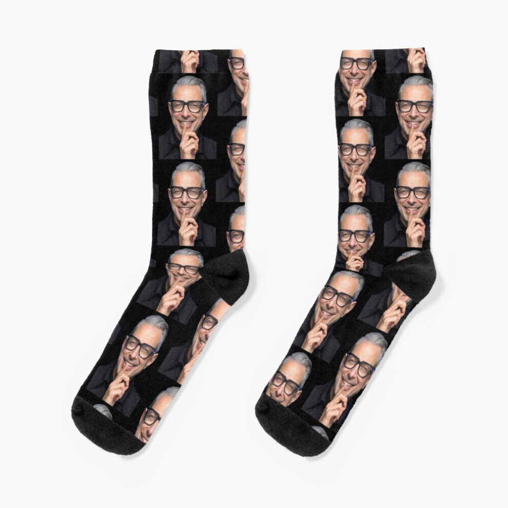 Famgem Dress Socks Jeff Goldblum Funny Novelty Fancy Crazy Pattern Crew Casual For Men Women