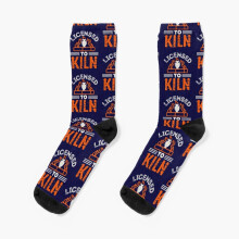 Dress Socks Pottery Maker - Licensed to Kiln Novelty Fancy Crazy Pattern Crew Casual for Men Women
