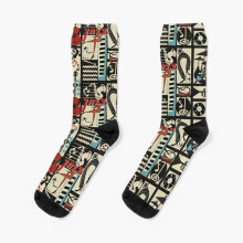 Dress Socks the jazz rythm (full version) Novelty Fancy Crazy Pattern Crew Casual for Men Women