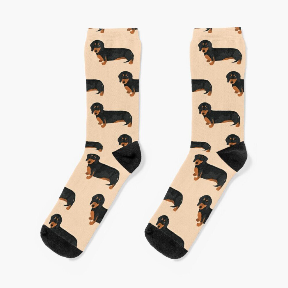 Famgem Dress Socks Sausage Dog Lovers Novelty Fancy Crazy Pattern Crew Casual For Men Women Not,Specified